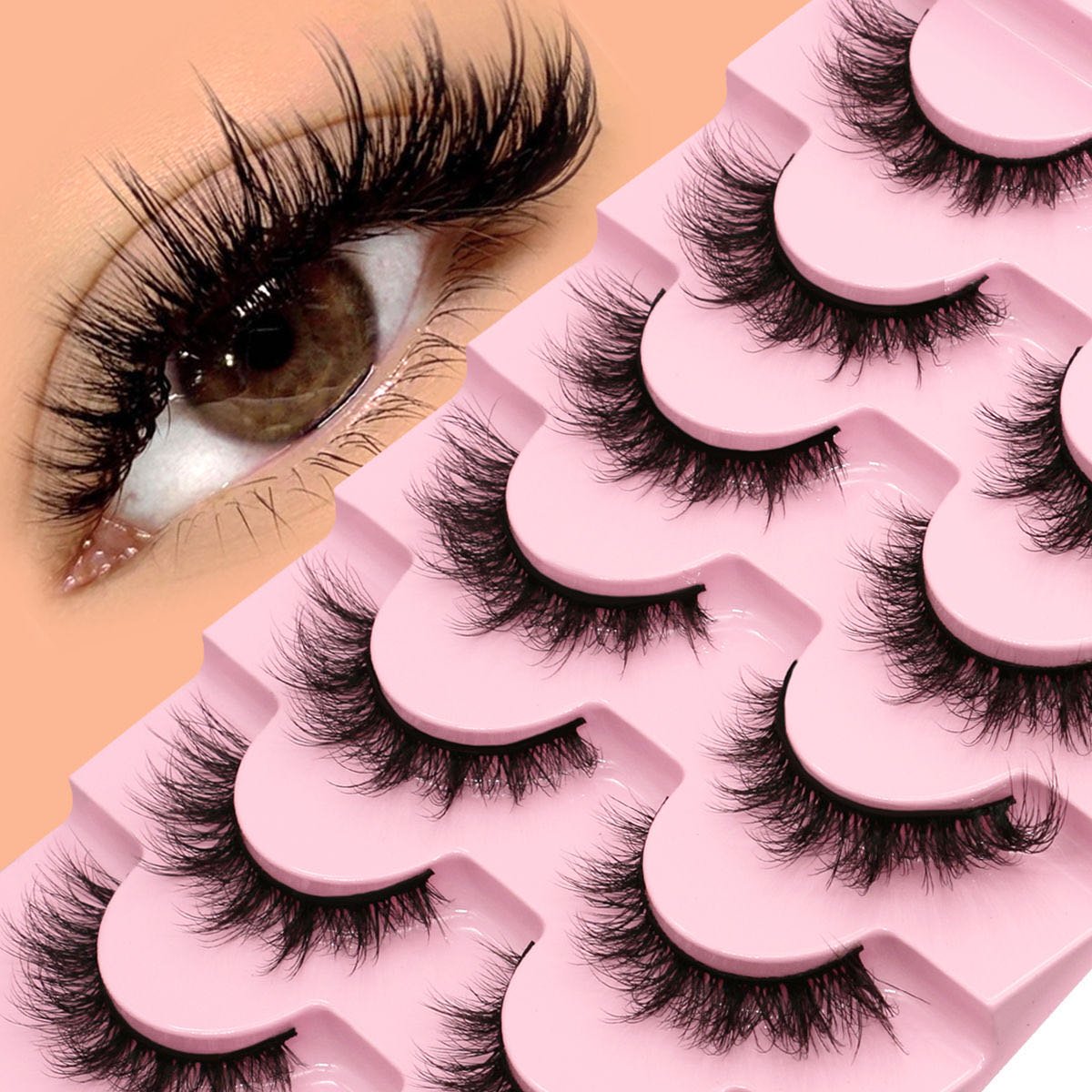 Looks So Natural, False Eyelashes, Shy', 12 mm, Includes 5 Pairs Of Lashes, Contact Lens Friendly, Easy to Apply, Reusable Strip Lashes, Glue On